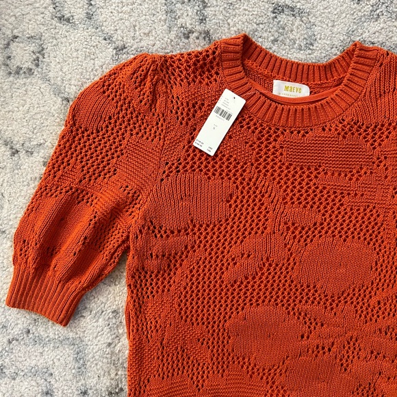 NWT! Maeve Pointelle Knit Mini Dress - size S - Picture 3 of 7